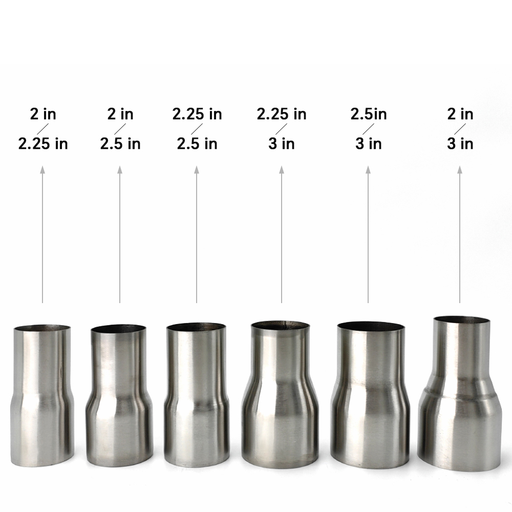 exhaust pipe adapter reducer size