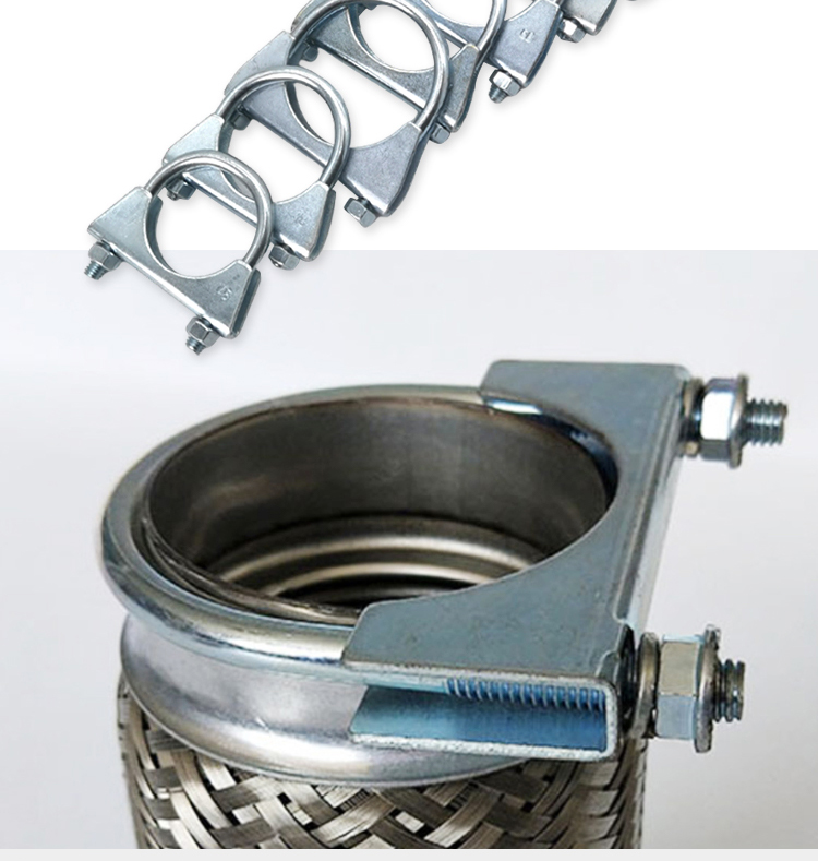 U-Bolt Clamps for Automotive Exhaust Flexible Pipes