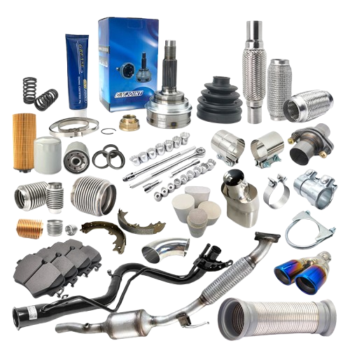 Automotive spare parts and repair tools for exhaust systems