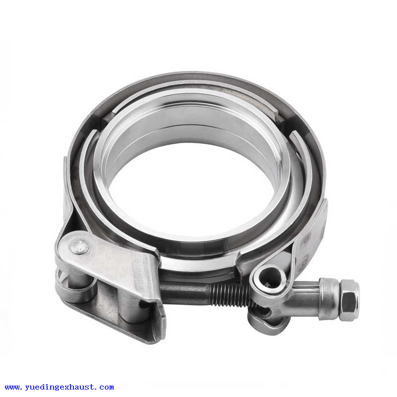 4in 4'' 102MM QUICK RELEASE TURBO EXHAUST DOWNPIPE V BAND FLANGE CLAMP KIT