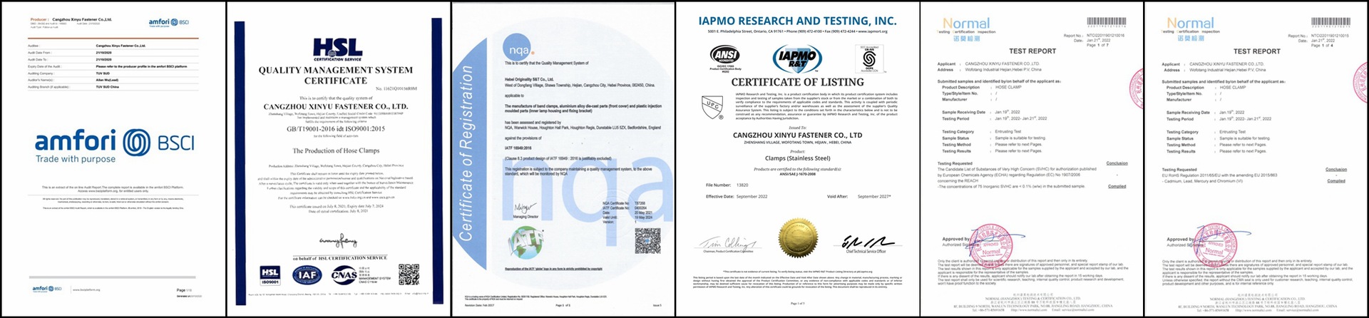 YDCTClamp Certification Certificate