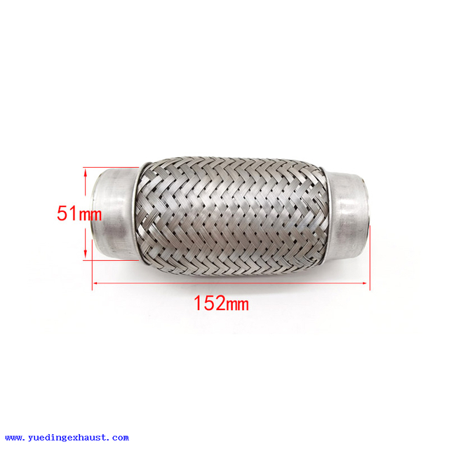Exhaust Tube Bellows Joint Flexible Pipe Stainless Steel Hose 51 x 152mm