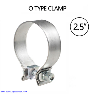 2.5" 64mm Band Exhaust O Clamp 304 Stainless Steel Single 