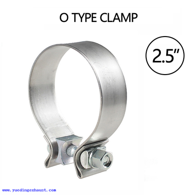 2.5" 64mm Band Exhaust O Clamp 304 Stainless Steel Single 