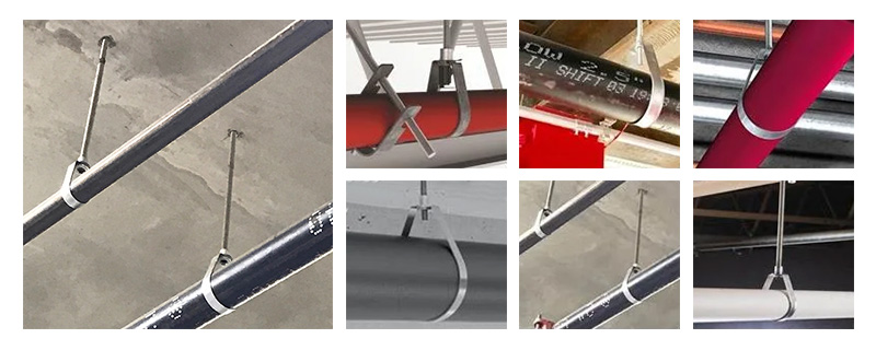 Applications of pear-shaped hanger clamps