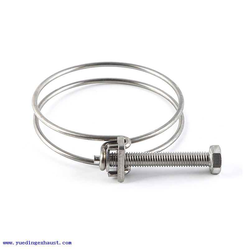 Stainless Steel Double Wire Hose Clamp 304 201 - Flexible PVC Hose,Water Hose