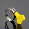 Adjustable Butterfly Hose Clamp Plastic Handle Worm Gear Clamp