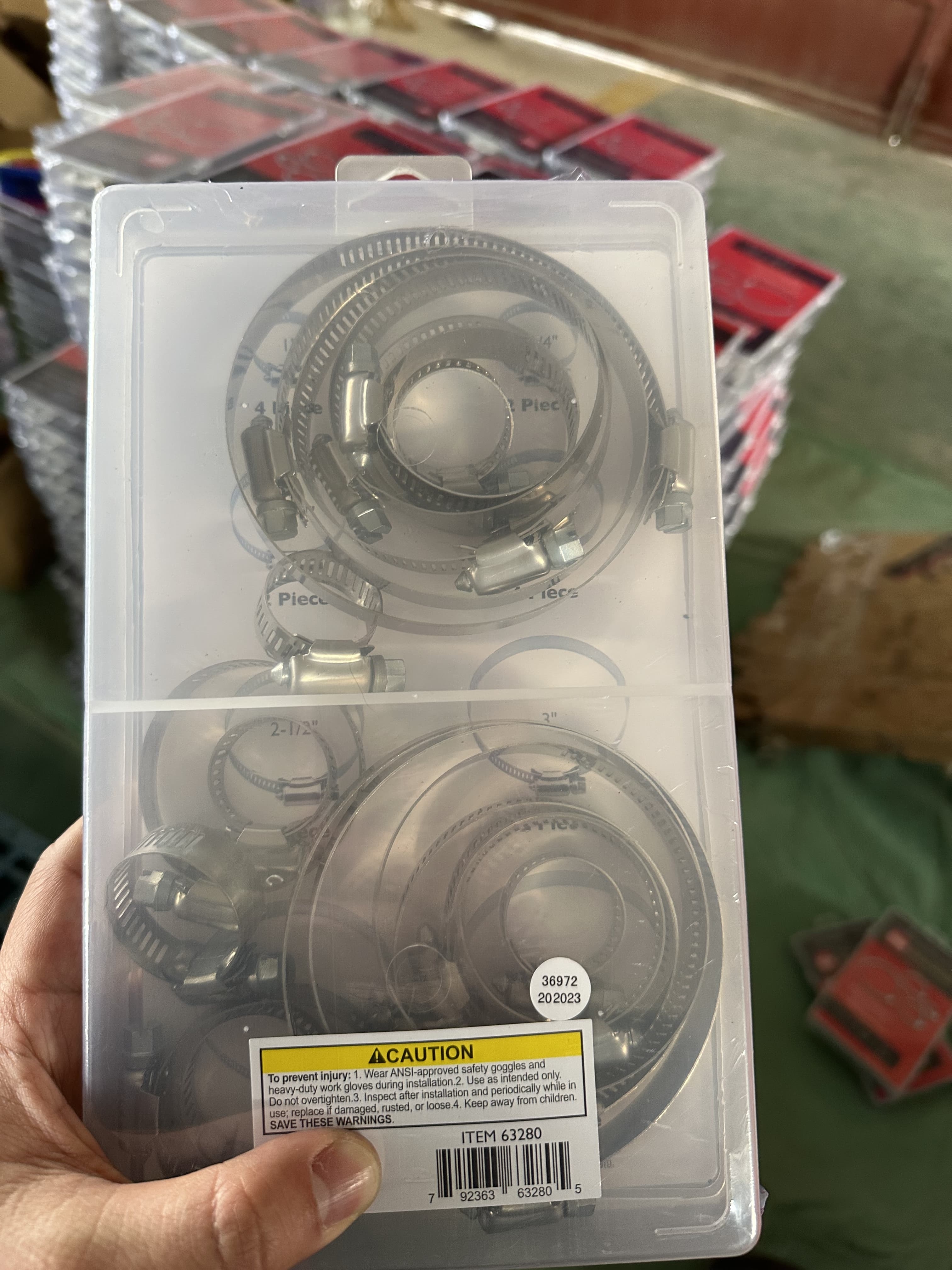 Production of boxed clamps