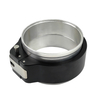 Quick release HD clamp fastened on turbo outlet pipe