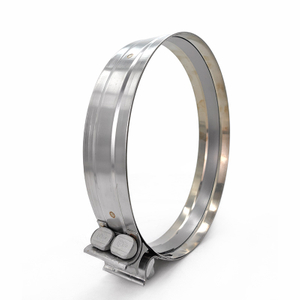 Stainless steel DPF clamp for diesel exhaust systems