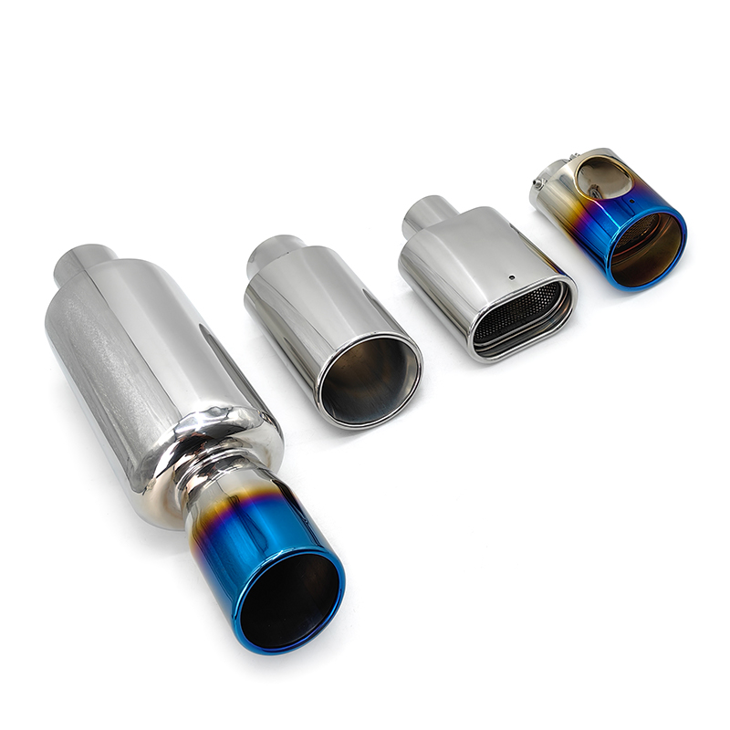 Different types of car exhaust tailpipes