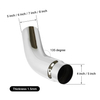 chrome plated exhaust bend pipe