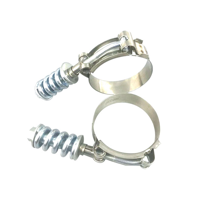Heavy Duty T Bolt with Large Spring Loaded Hose Clamp
