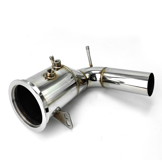Precision-Welded Stainless Steel Automotive Downpipe Assembly