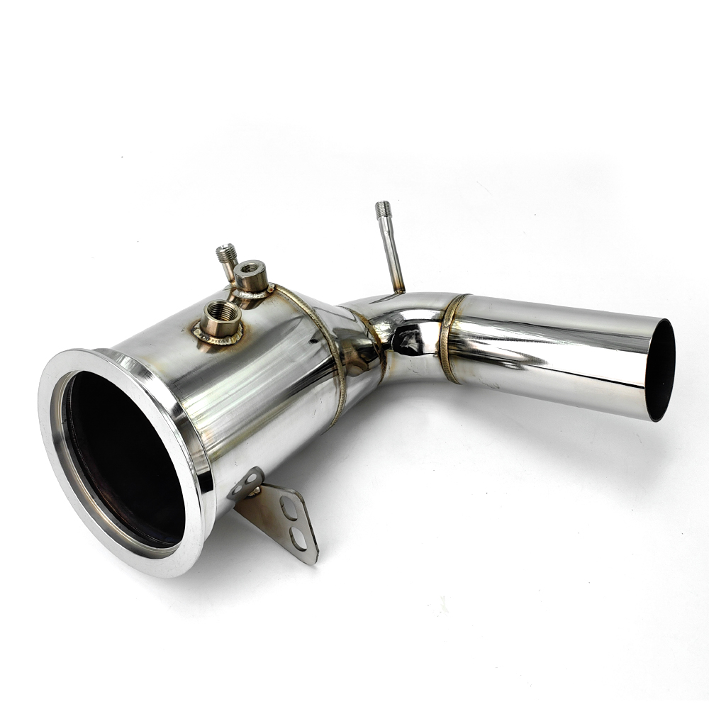 Precision-Welded Stainless Steel Automotive Downpipe Assembly