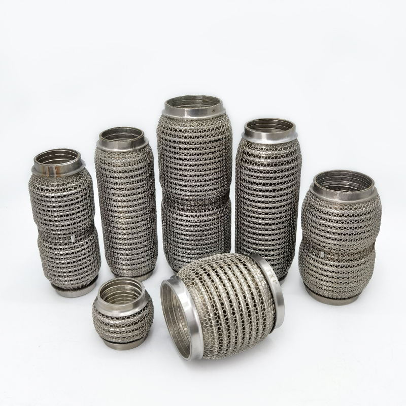 flexible mesh exhaust coupling for commercial applications