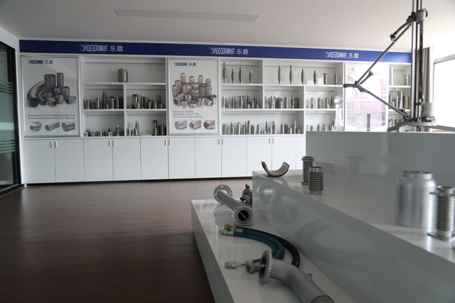 Display of Various Exhaust Clamps and Industrial Exhaust Components Samples