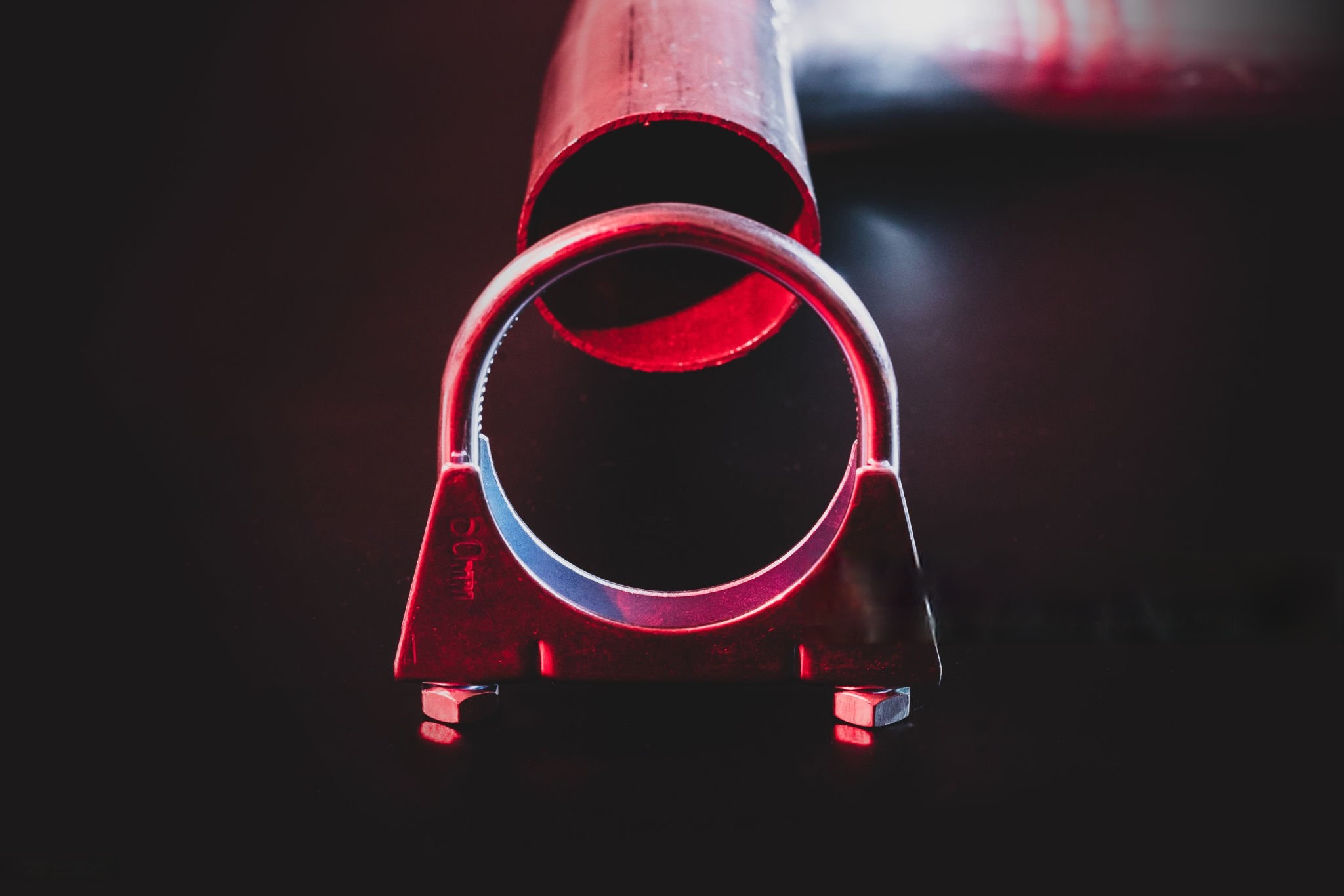 U-bolt clamp pipe connection