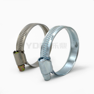 Full galvanized steel and semi-steel German hose clamps