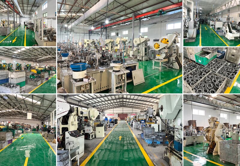 Yueding Exhaust Pipe Clamp Manufacturing Workshop Composite Image