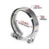 1.75'' (45mm) I.D. SS304 V-Band Clamp with M/F Flanges