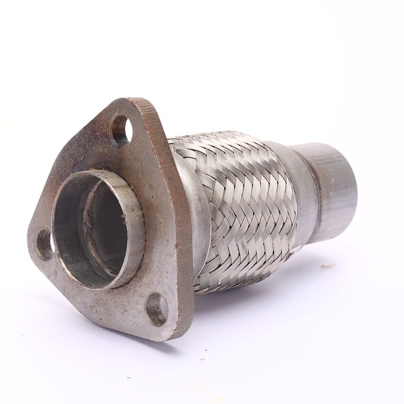 Turbo downpipe flex connector for trucks and generators