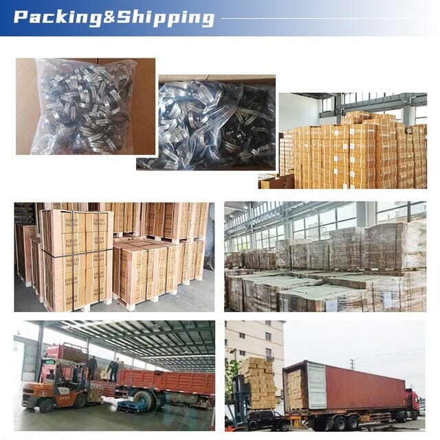 American hose clamp packing and shipping process