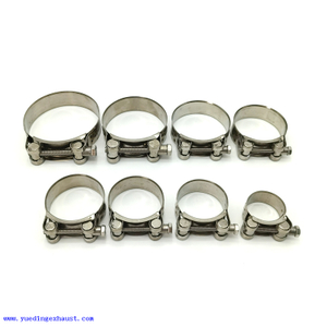 Exhaust O Clamp Stainless Steel Universal Motorcycle Exhaust Clips Muffler Silencer Clamps