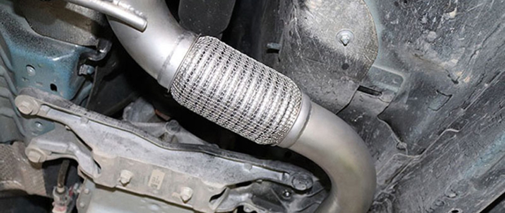 mesh braid flex pipe