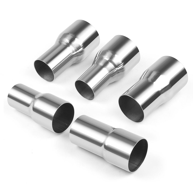 Custom pipe adapter with different inlet and outlet diameters