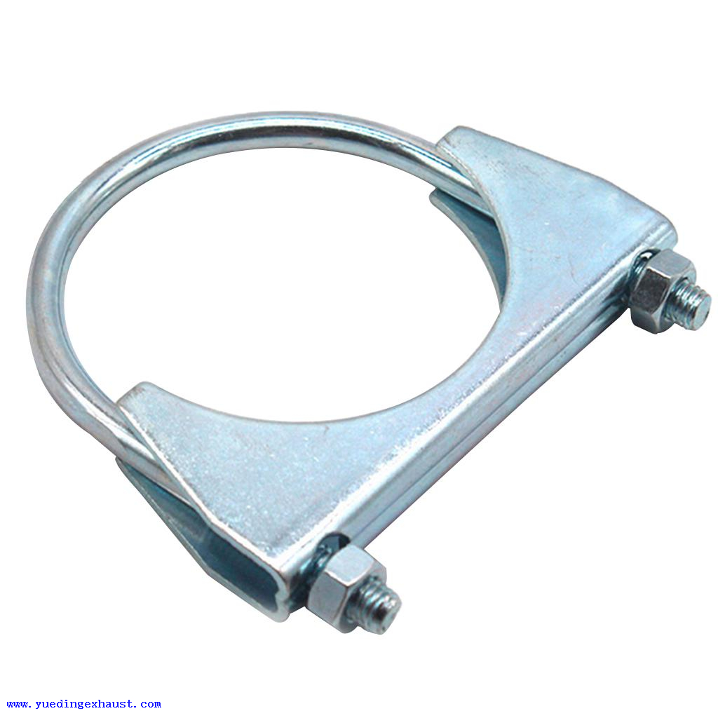 1.5" Exhaust U-Bolt Clamp Round Bolt Double Saddle Exhaust Clamp 1 1/2"
