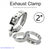 2 Inch Quick Release V Band Clamp Auto V-band Exhaust Male Female Flange 51mm Vband Clamps