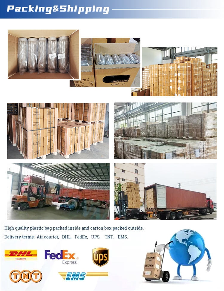 exhaust flexible pipe packing shipping