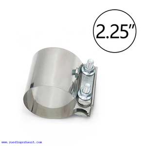 2.25" OD Stainless Butt Joint Band Exhaust Clamp Pipe Sleeve Couple Step