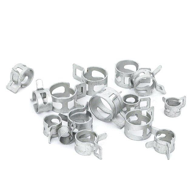 Spring band hose clamps detail, constant tension spring hose clamp structure