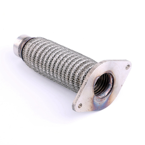 Stainless Steel Auto Mesh Braid Exhaust Flexible Pipe with Flange