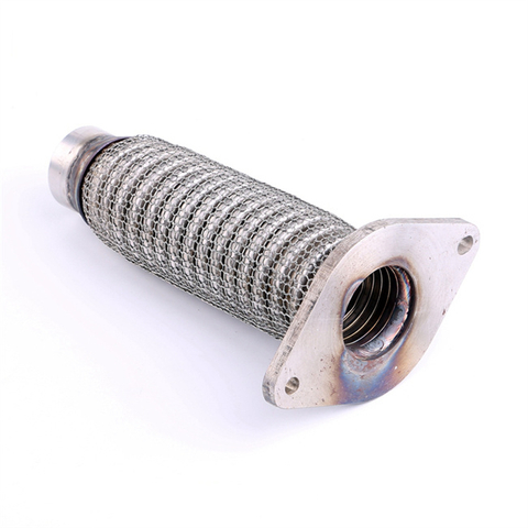 Stainless Steel Auto Mesh Braid Exhaust Flexible Pipe with Flange