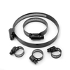 adjustable black plated hose clip for fuel line