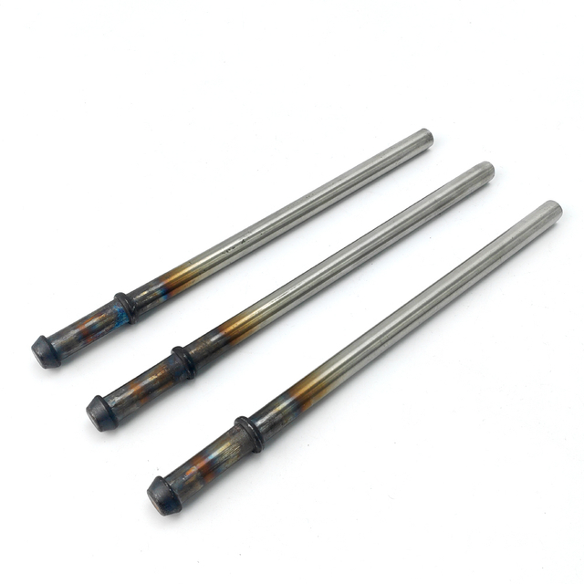 Weld-on exhaust hanger rod for automotive systems