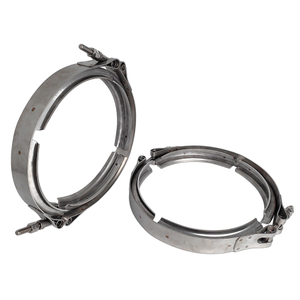 stainless steel double-bolt v-band clamp