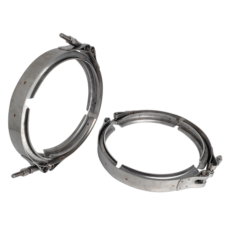 stainless steel double-bolt v-band clamp