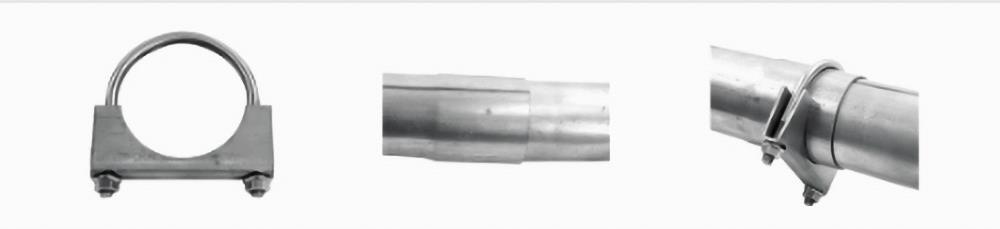 exhaust traditional saddle clamp for slip fit pipe connection