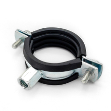 Heavy Duty Pipe Clamp with Rubber M8 / M10