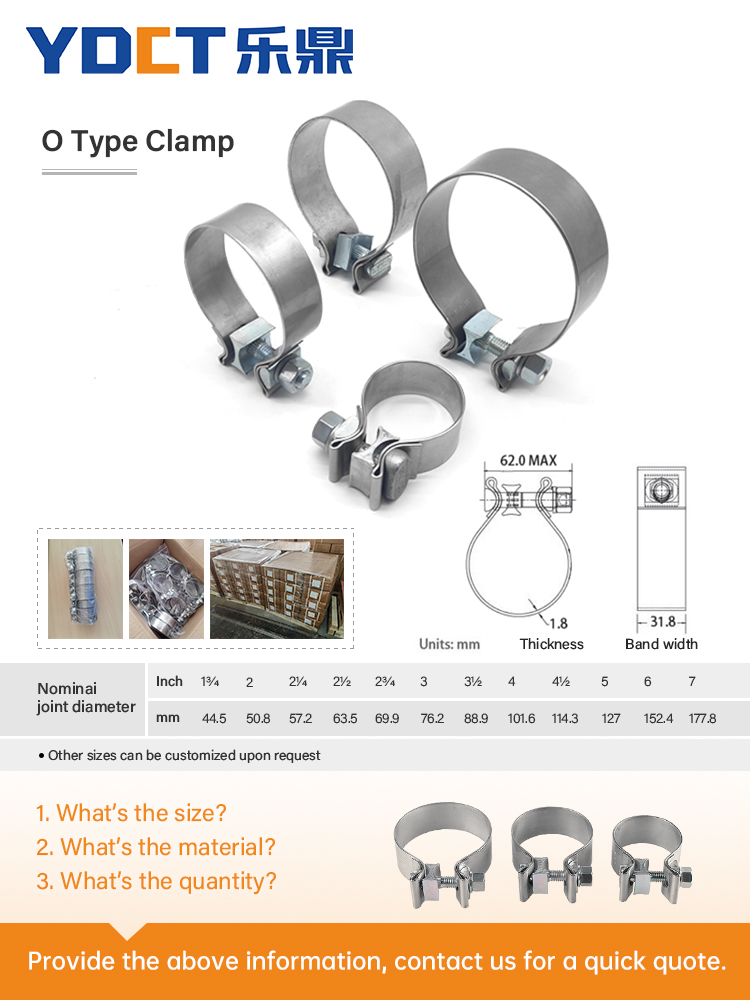 EXHAUST BAND CLMAP RELEVANT QUOTATION CHART