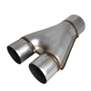 Stainless steel Y-pipe connector for automotive exhaust