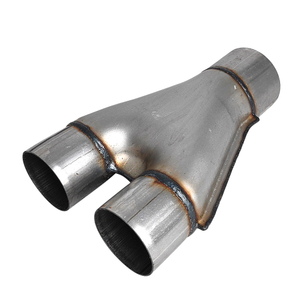 Stainless steel Y-pipe connector for automotive exhaust