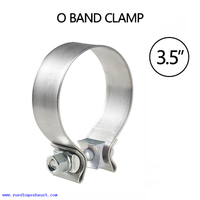 3.5" 89MM Band Exhaust O Clamp 304 Stainless Steel