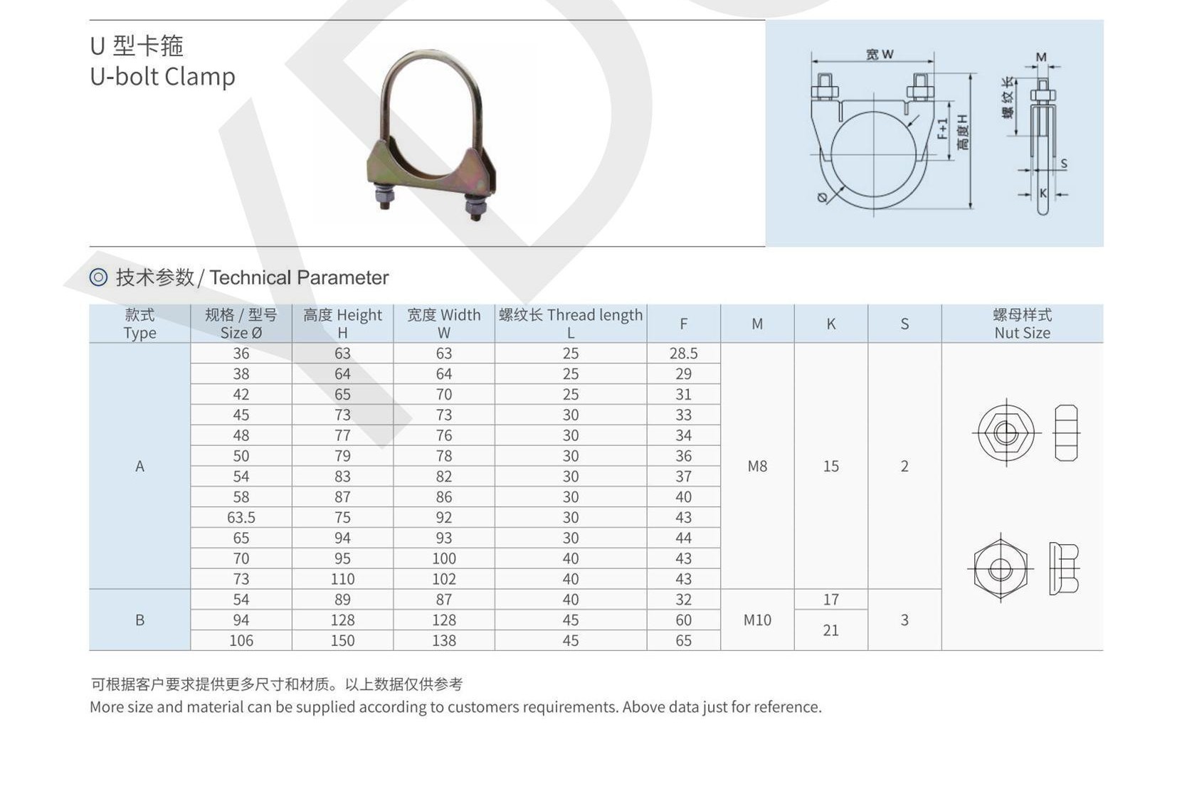 u bolt exhaust clamp