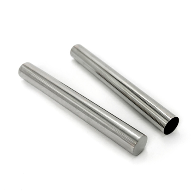 Hot rolled seamless pipes stacked for shipment