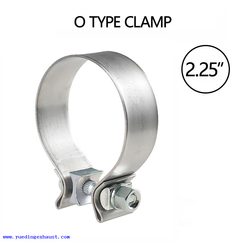 2.25" Stainless Steel Single Bolt Band Clamp for Auto Exhaust Pipe 2 1/4" 